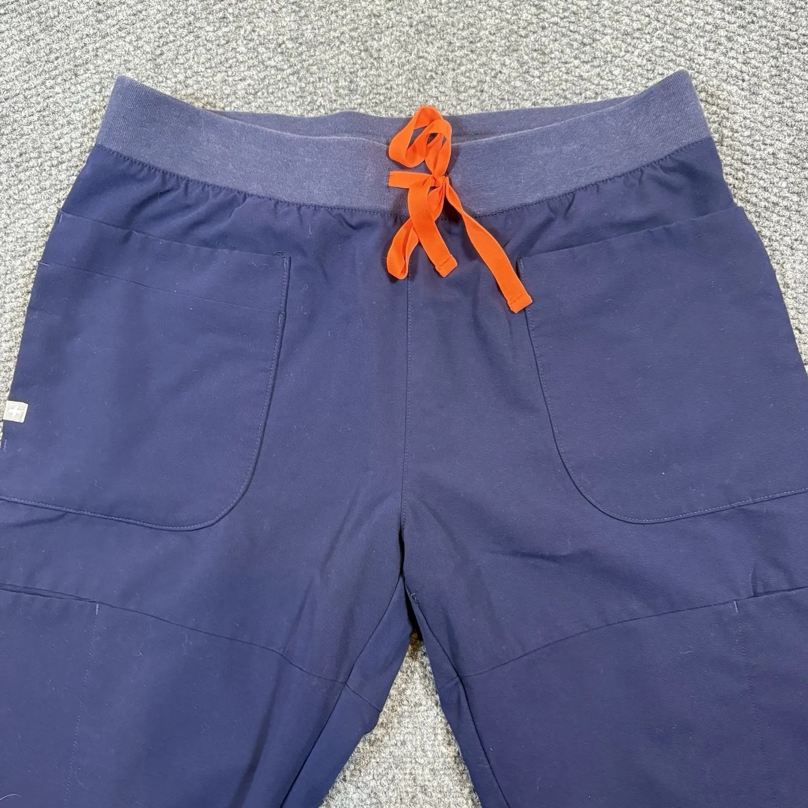 FIGS Womens Scrub Pants L/T Blue Kade Cargo Basic Classic Straight Yoga - Image 2