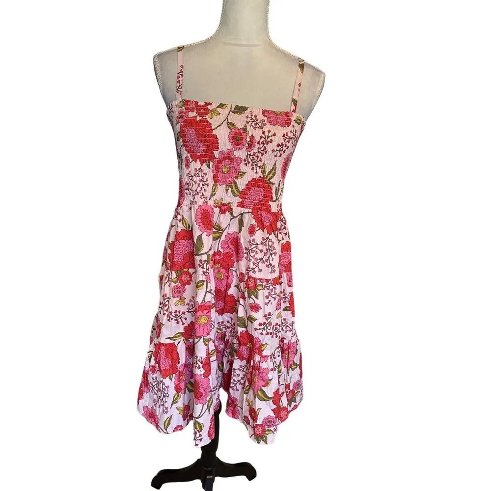 Steve Madden Ladies Babydoll Dress Floral Print Sleeveless Summer Sundress - Image 3