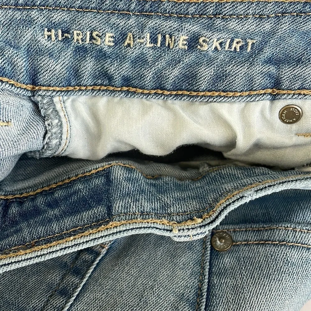 American Eagle Hi-Rise A-Line Denim Skirt - Image 4