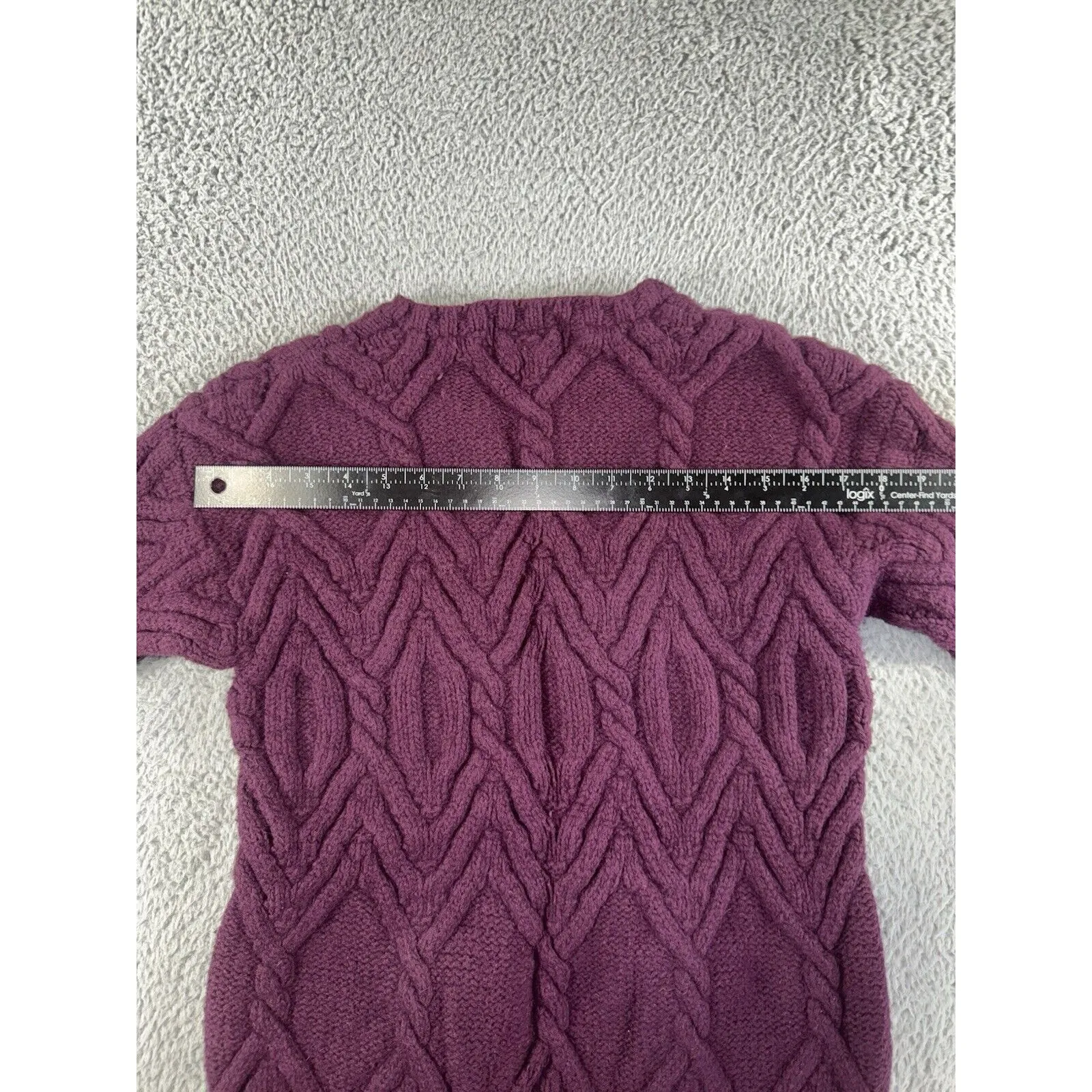 Woolrich Sweater Women Small‎ Chunky Cable Knit Lambs Wool Angora Vintage - Image 7