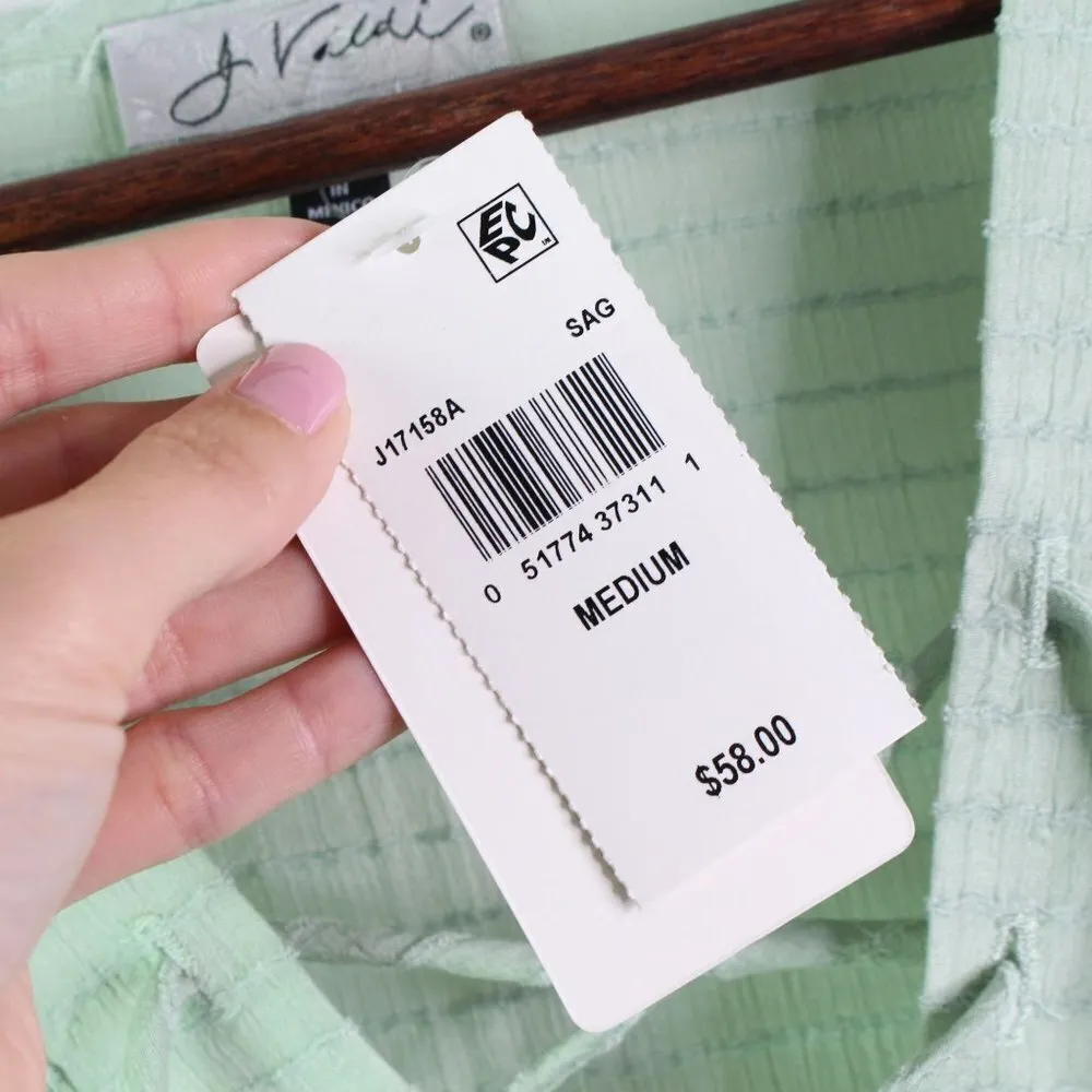 J.‎ Valdi Lace up Cover up Mini Dress in Sage M Green Size M - Image 4