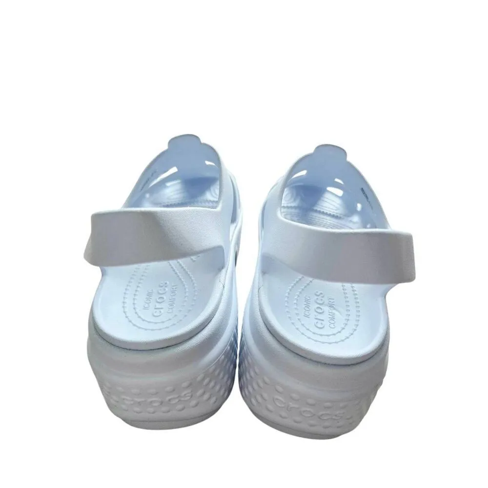 Crocs Fisherman Sports Sandals Size 10 Womens White Platform - Image 7