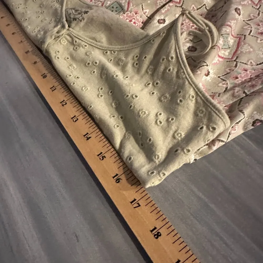 Energie Womens Floral Babydoll Camisole Top Size XL Multicolor Dainty Y2K Boho - Image 7