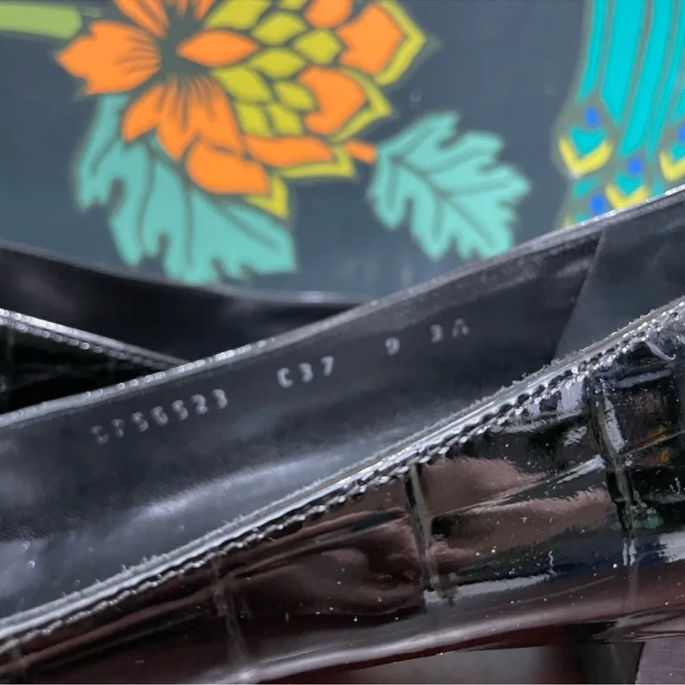 Salvatore Ferragamo Black Patent Leather Shoes - Image 5