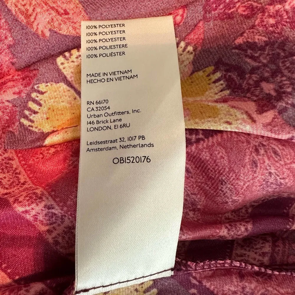 Free People Luca Floral Halter Neck Wide Leg Jumpsuit Size Small - Image 4