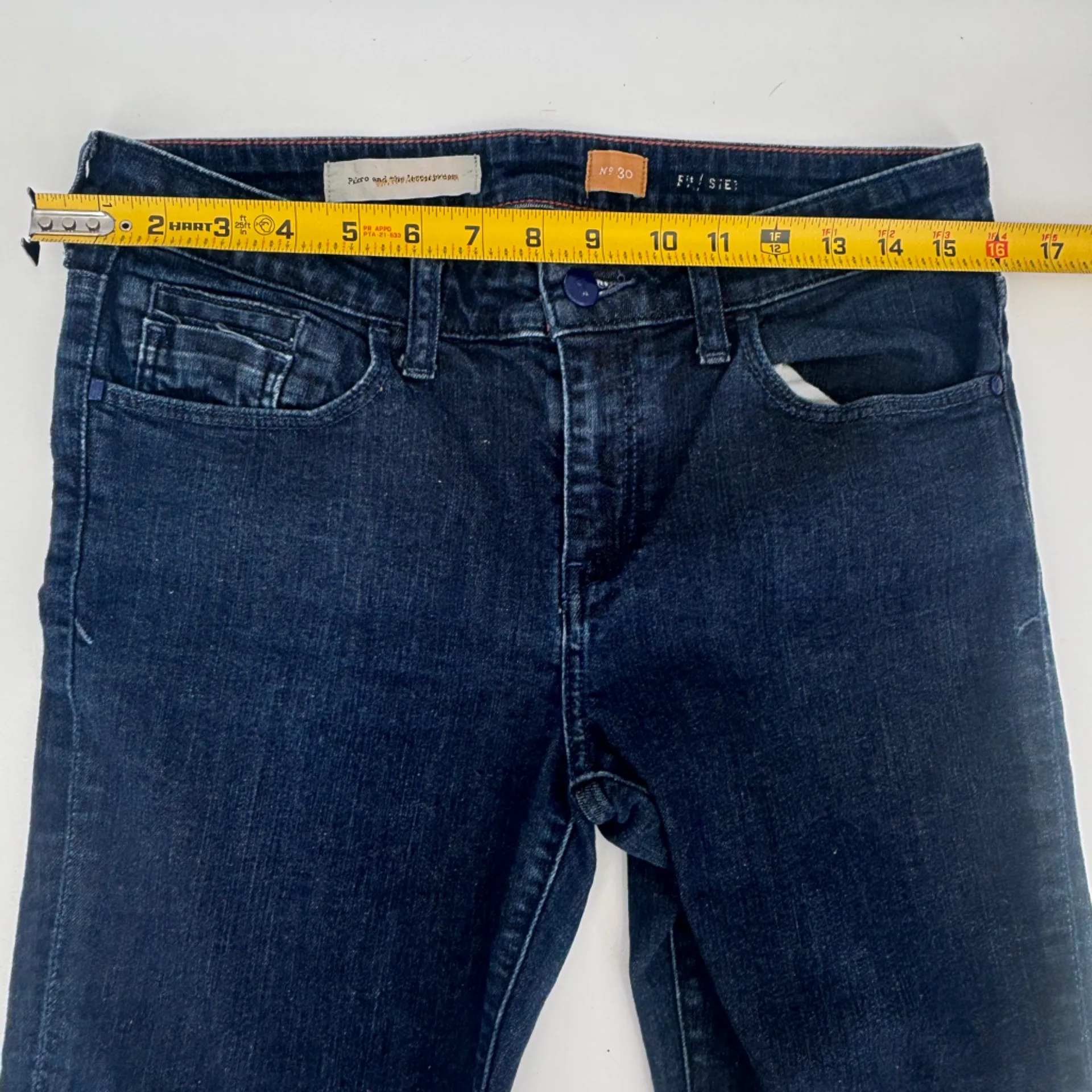 Pilcro and the Letterpress Dark Blue  Jeans - Image 4