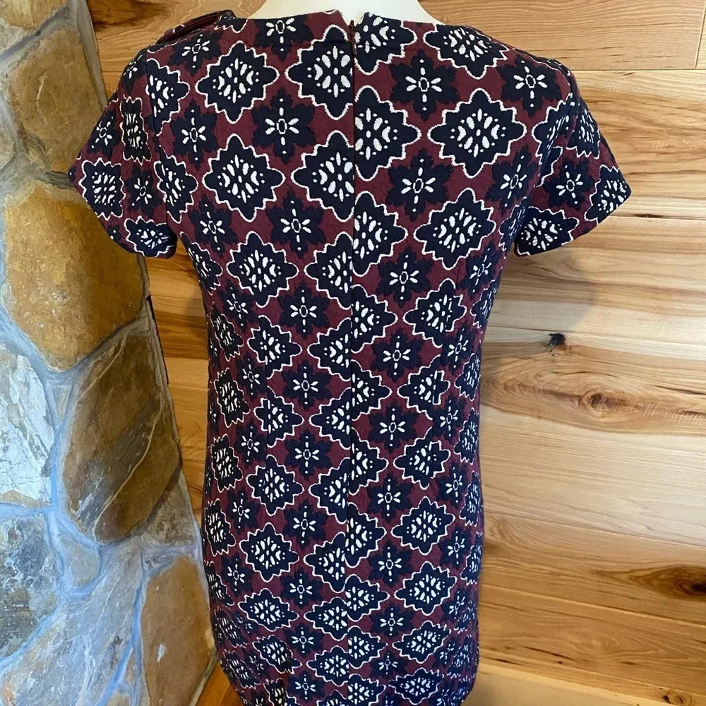 Loft red patterned dress size 4‎ Petite - Image 4