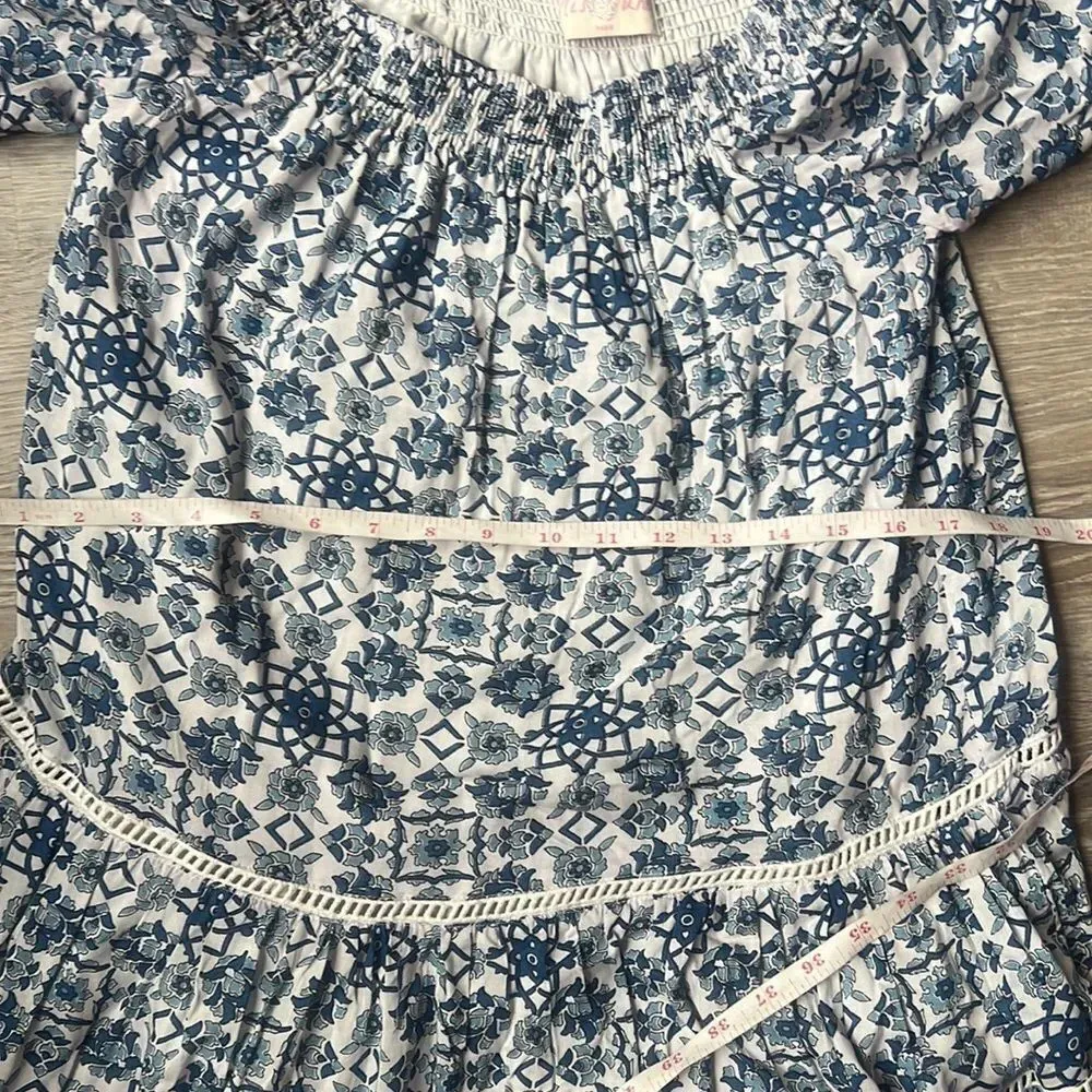 MISS JUNE BLUE FLORAL MINI DRESS Blue Size undefined - Image 14