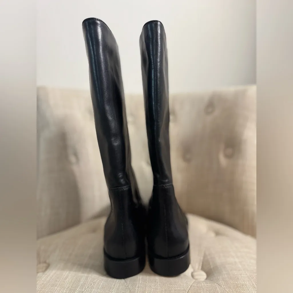 Mango Black Leather Boots - Image 6