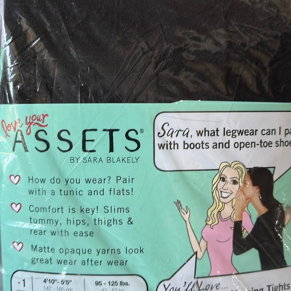 Spanx Assets Ankle Length Shaping Tights Size 3 Black 155-180lbs 5’3 to 5’11 - Image 5