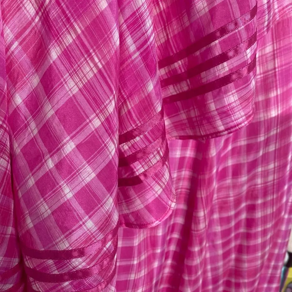 Aje Bungalow Sienna Halter Open Back Tiered Slit Maxi Dress Pink Size 8 Barbie - Image 9