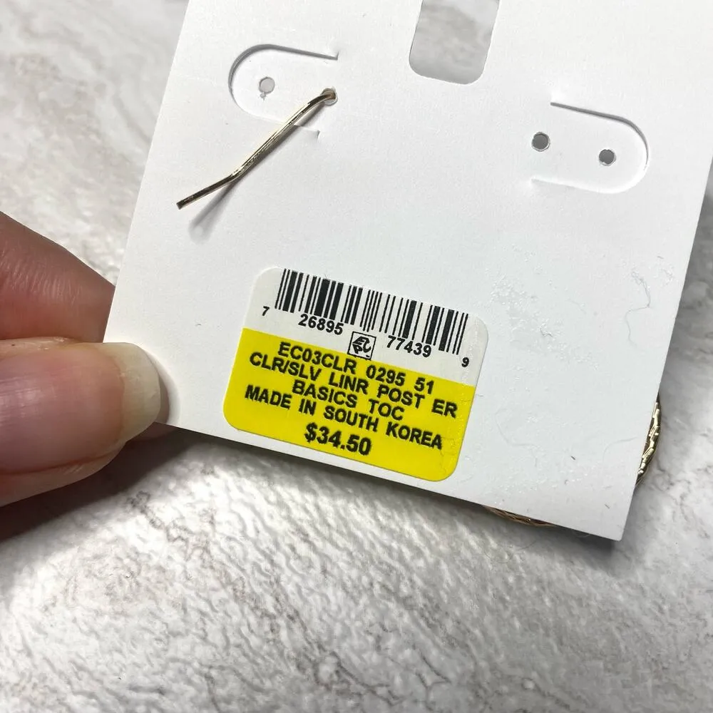 Charter Club Gold-Tone Multi-Row Circle Drop Twisted Earrings Jewelry Hoops - Image 3