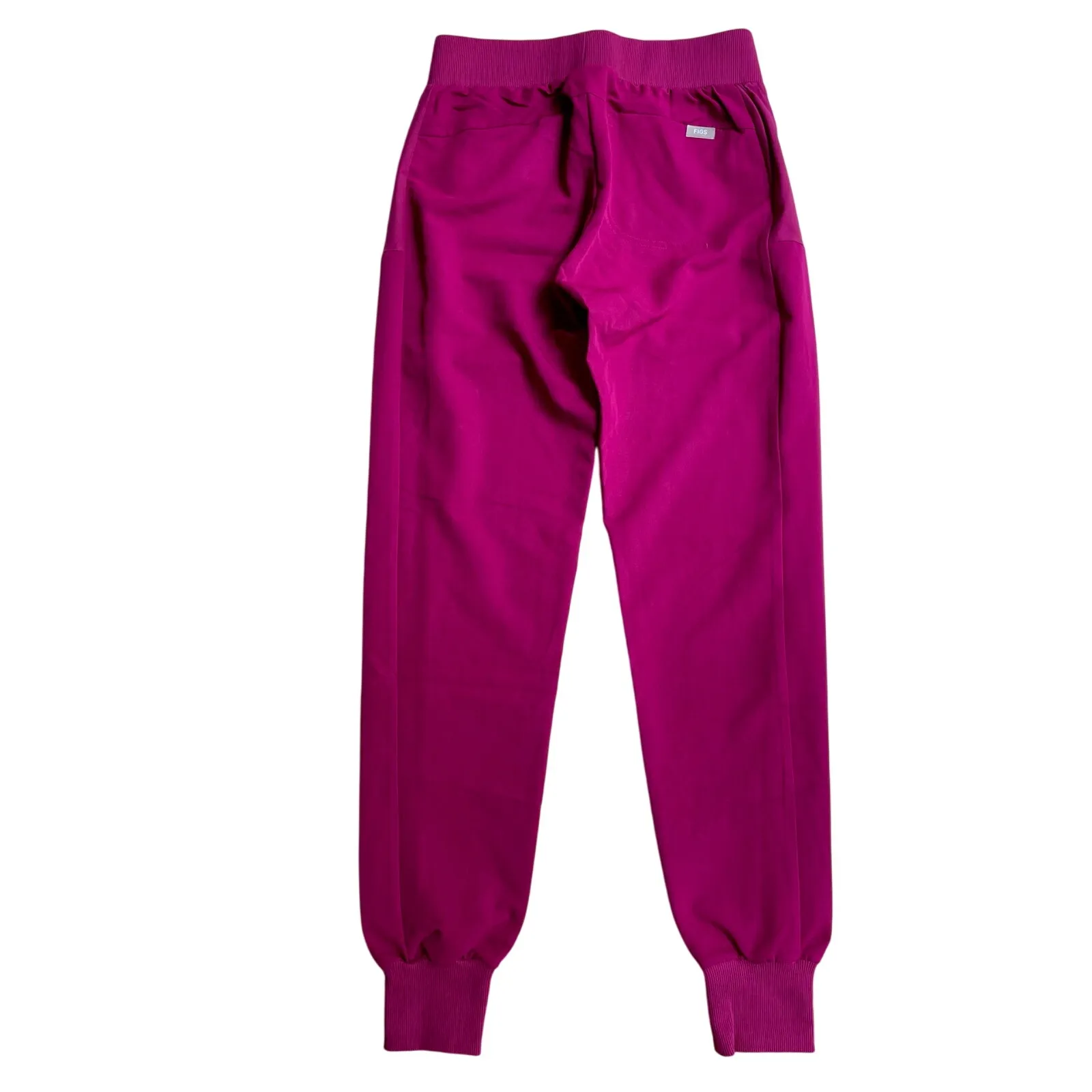 FIGS Boston Slim Jogger Scrub Pants Maroon Purple Size XXS NEW - Image 4