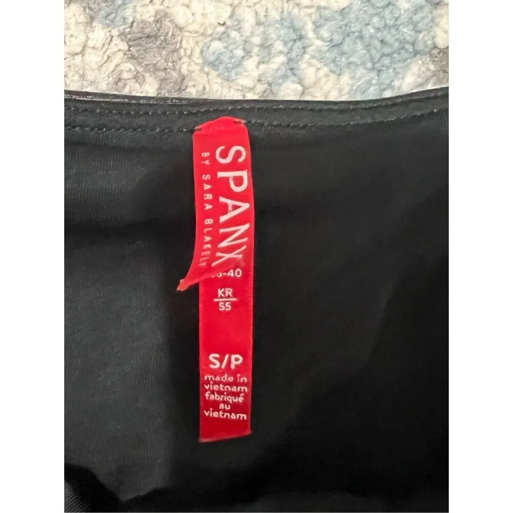 Spanx Faux Leather Leggings Black Pants Women’s Size Small S Shaping Cont - Image 5