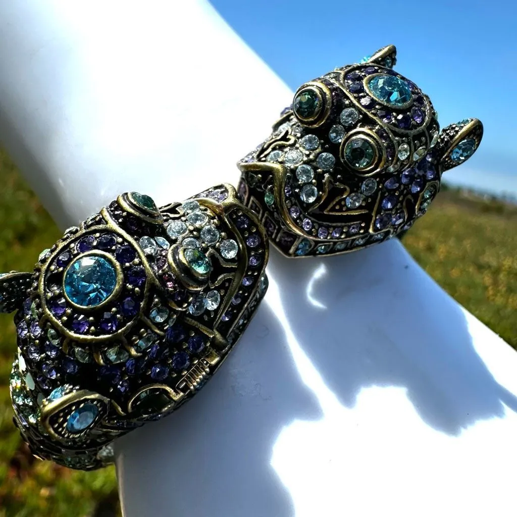 Heidi Daus “Glittering Guardian Fu Dog” ➕ Hidden Watch Statement Bracelet - Image 5