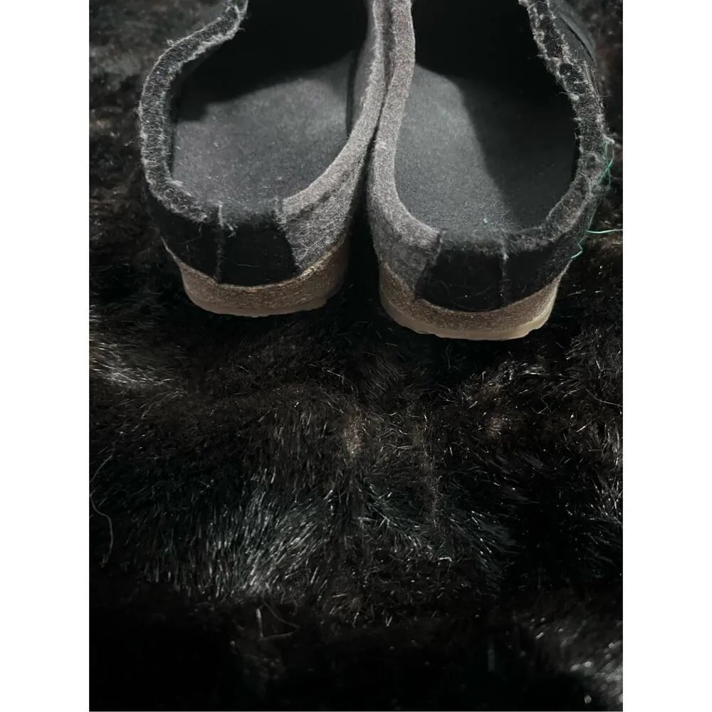 Haflinger Woman’s Slip On Clog Slippers Pure New Wool Size 40 9.5 - Image 5