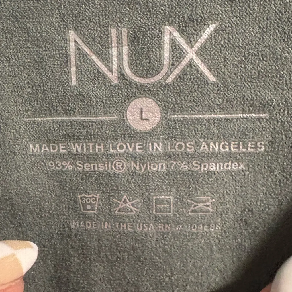 NUX Green Gray Compression Tank Top - Image 3