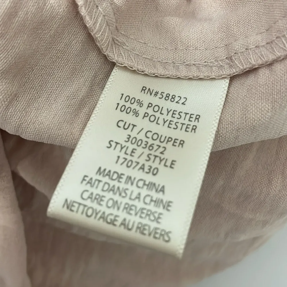 Max Studio Blush Crepe Clip Dot Blouse - Image 7