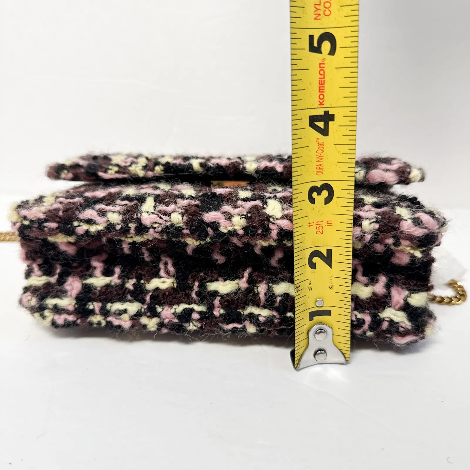 Tory Burch New Mini Kira Tweed Top Handle Chain Wallet Crossbody - Image 16