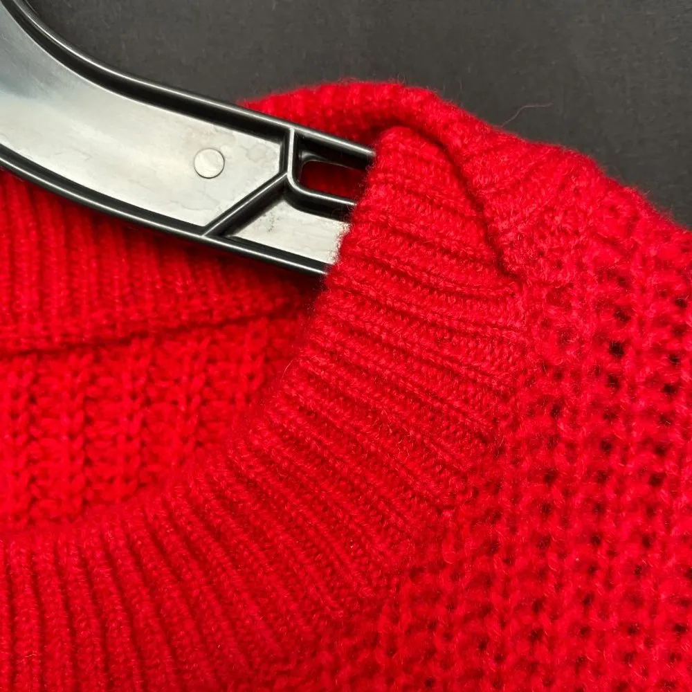 $395 NWT RE/DONE RED CROP BOATNECK PULLOVER SZ SMALL - Image 7
