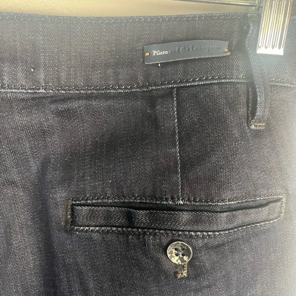 Anthropologie Pilcro and the letterpress dark wash flare jeans size 30 petite - Image 5