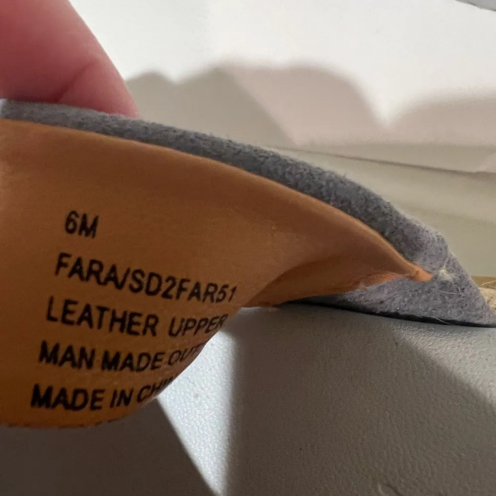 Splendid Fara French Blue Leather & Suede Strappy Espadrille Sandals Slides Sz 6 - Image 8