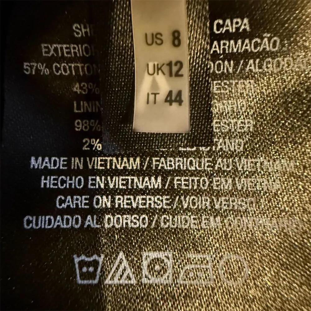 Tahari Women's Leopard Print Ruffle Blazer Jacket Size 8 - Image 10