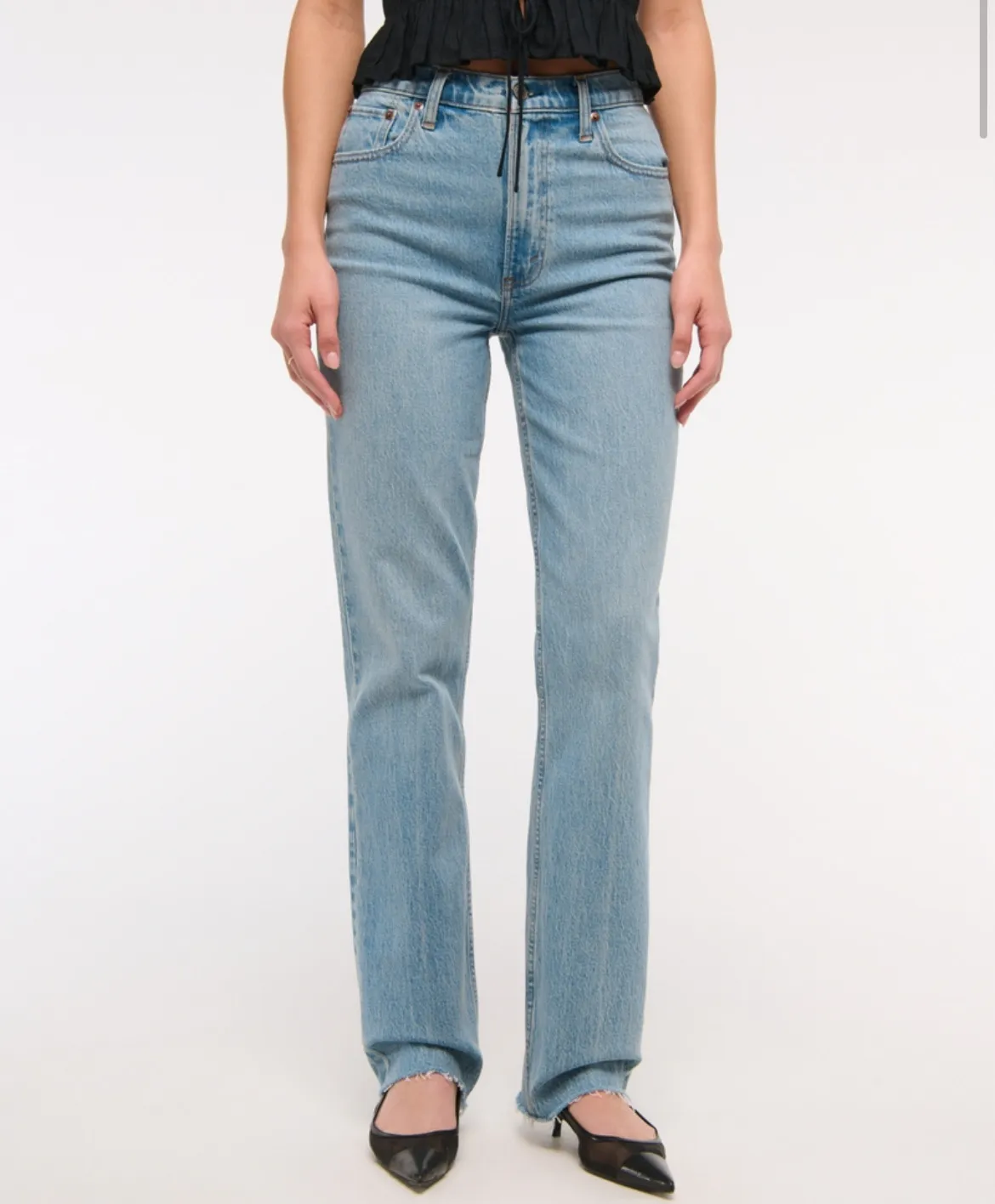 90s High Rise Jean Distressed - Image 5