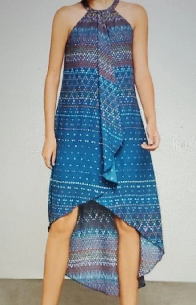 BCBG MAXAZRIA TAPESTRY-PRINT HIGH AND LOW GOWN - Image 6