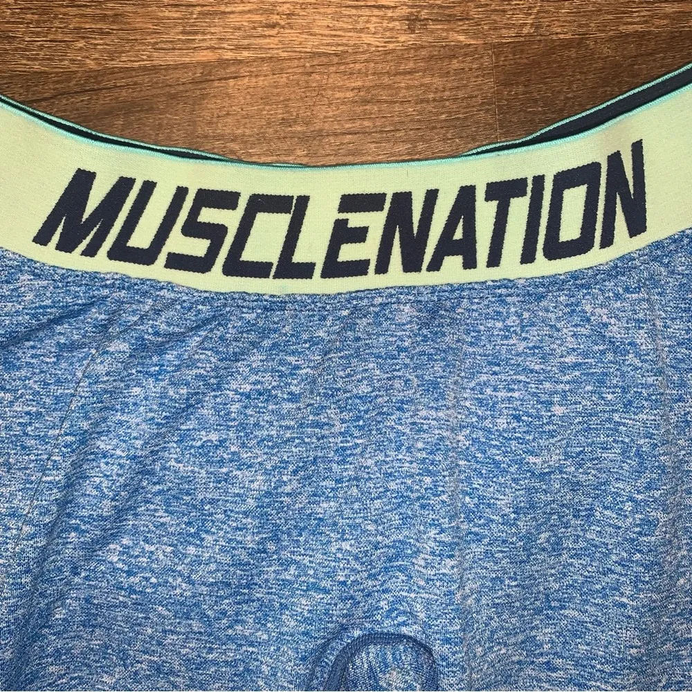 MuscleNation Seamless Women’s Medium Blue Leggings - Image 8