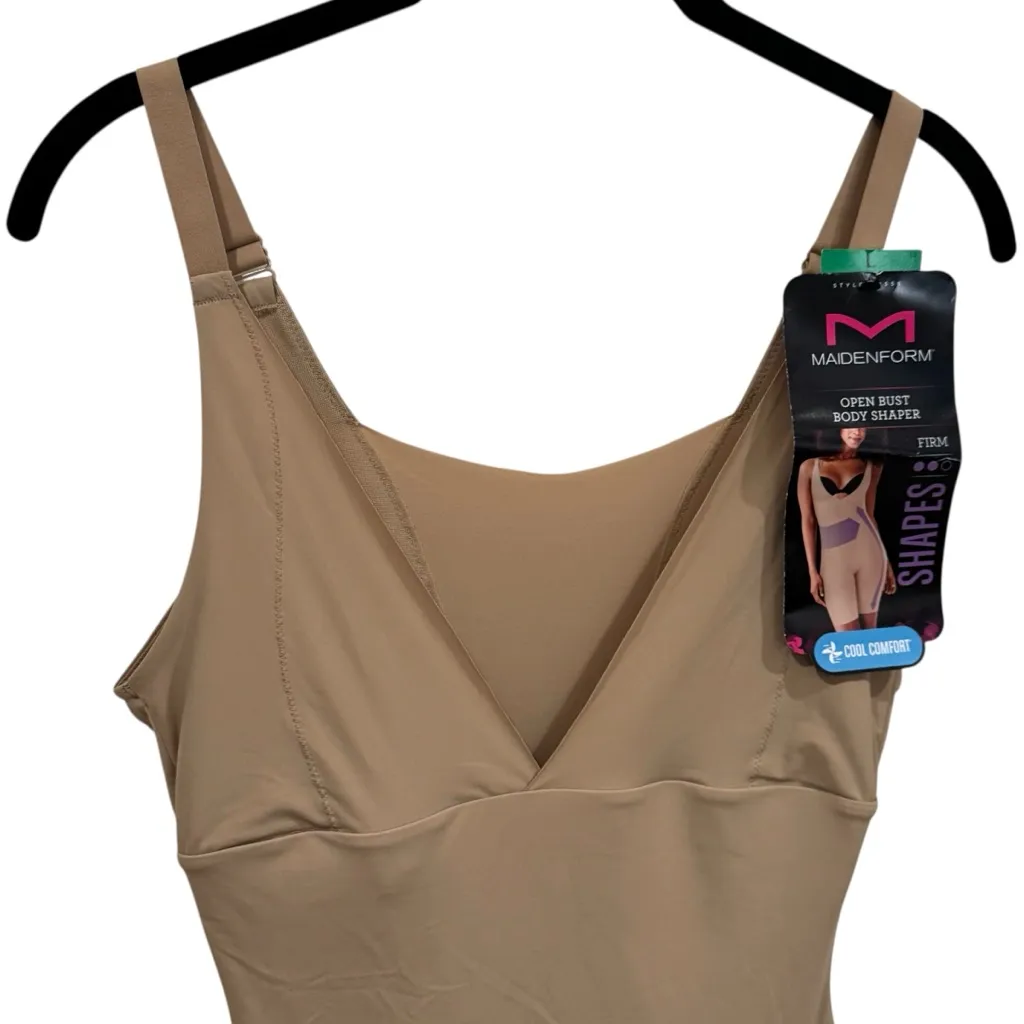 NEW Maidenform Tummy Control Shapewear Bodysuit Slimming High Waist Women's L - Image 5