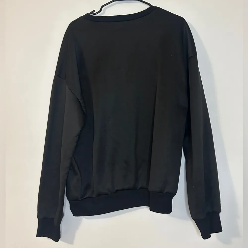 Celestial Sun and Moon Stars Medium Horoscope Astrology Black Sweatshirt - Image 3