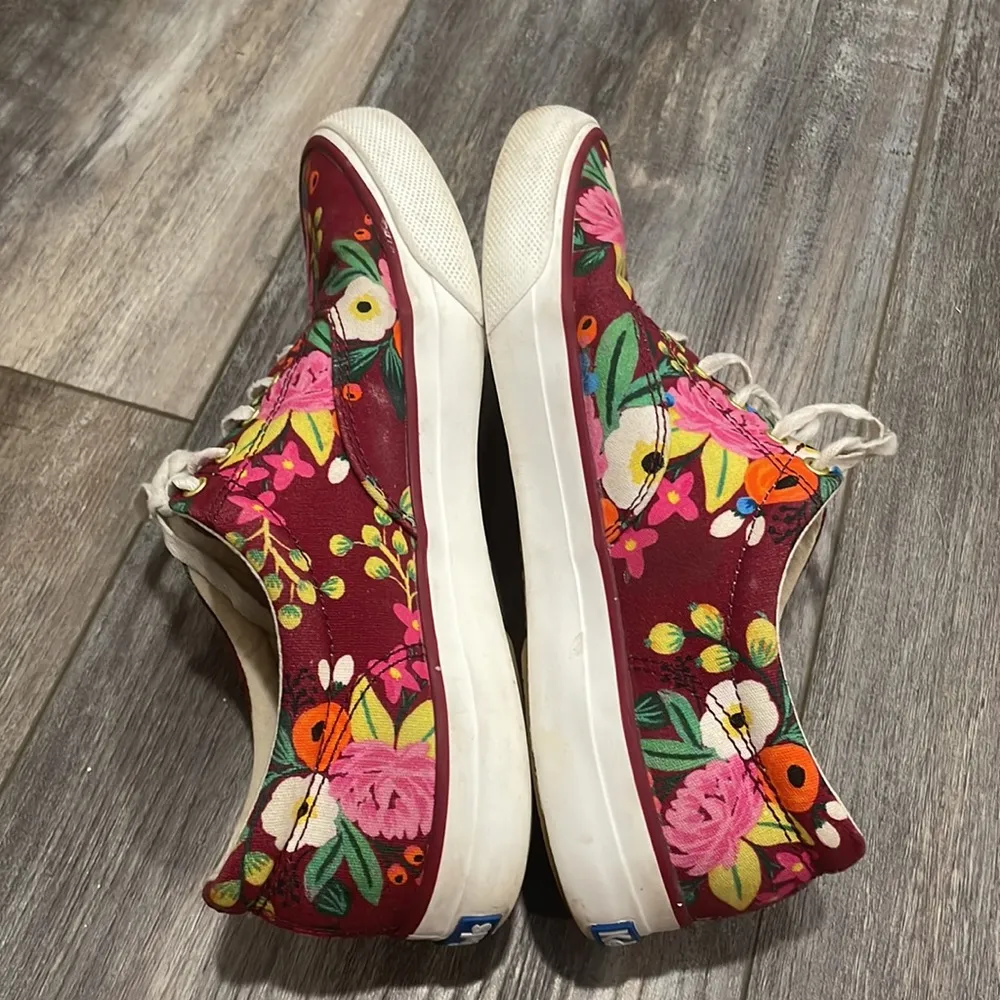 ANTHROPOLOGIE Rifle Paper x Keds anchor vintage blossoms sneakers size 8 - Image 10
