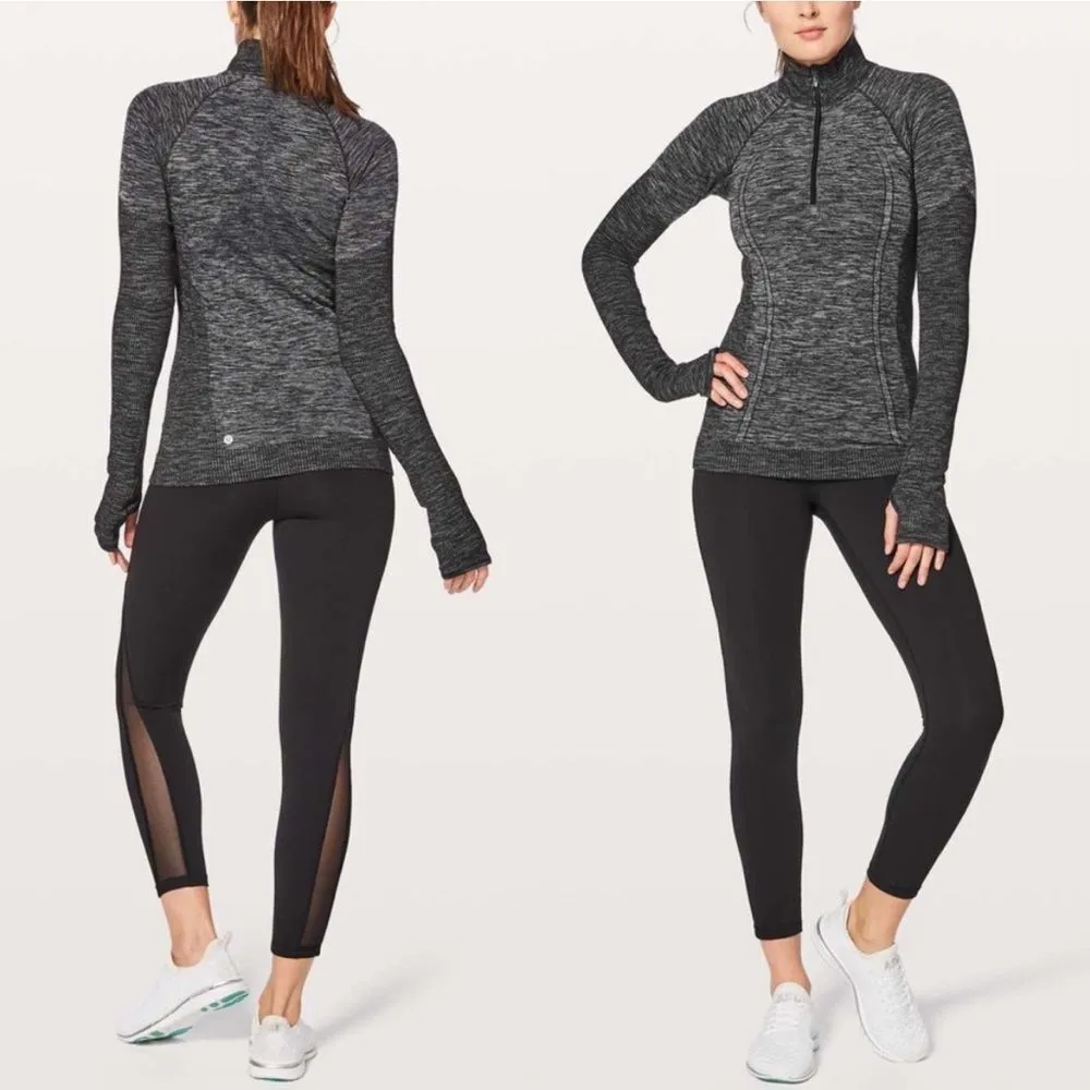 Lululemon swiftly tech wool 1/2 zip‎ pullover women’s size 8 - Image 2