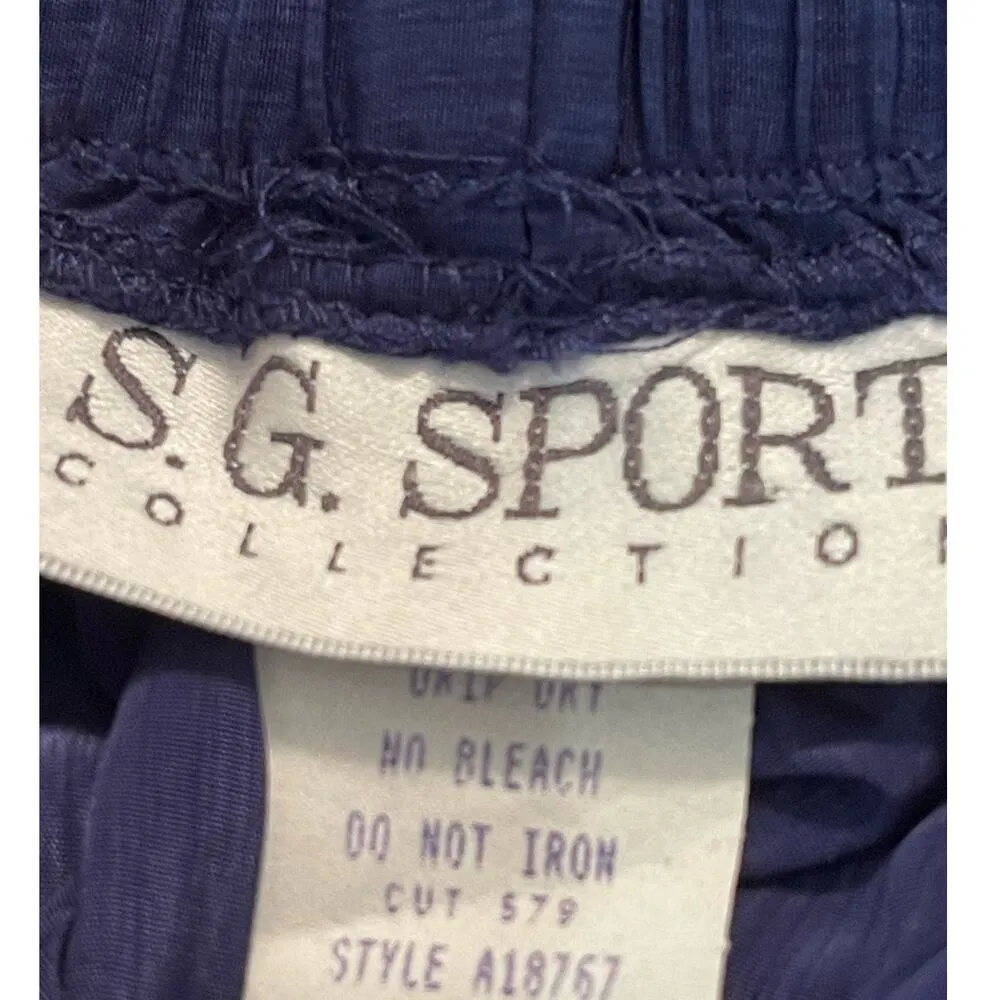 Susan Graver S.G. Sport Collection Side Button Long Slim Skirt Navy Size Large - Image 3