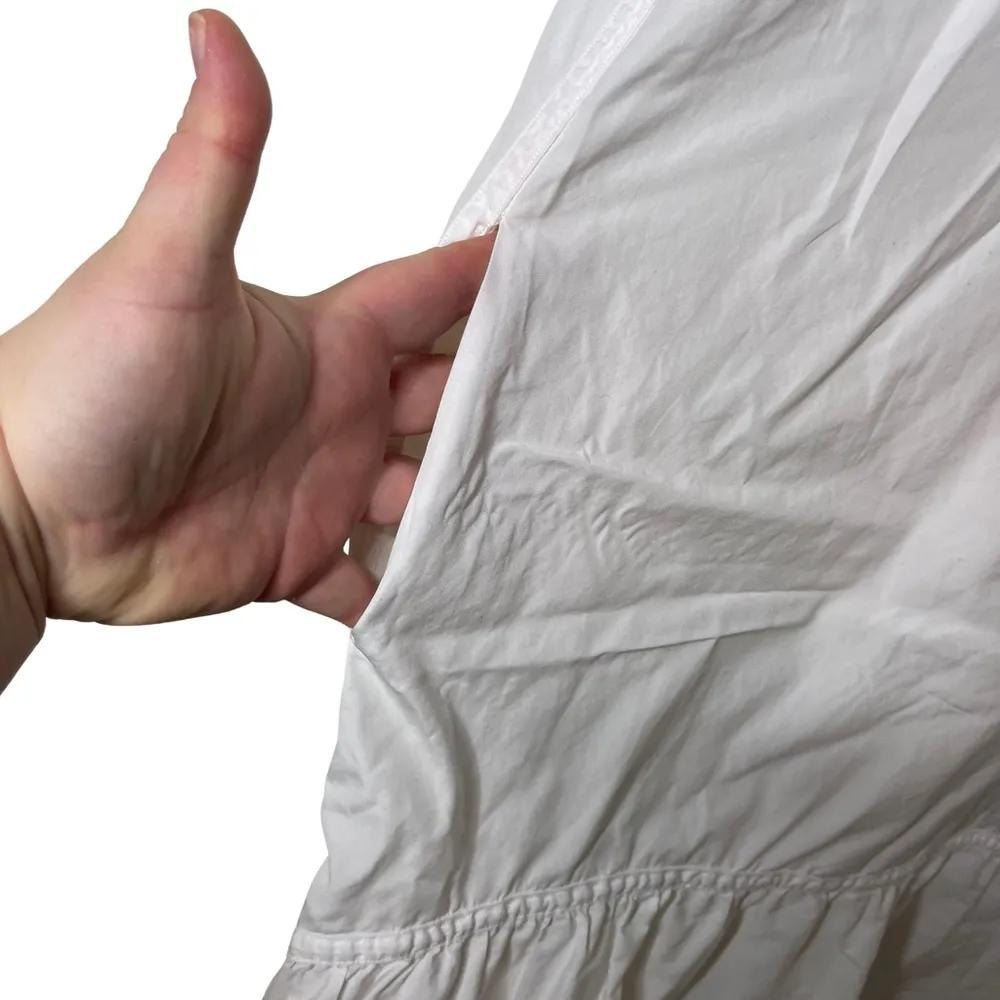 3.1 Philip Lim Drop Waist midi hi lo white cotton sleeveless dress sz 0 - Image 6