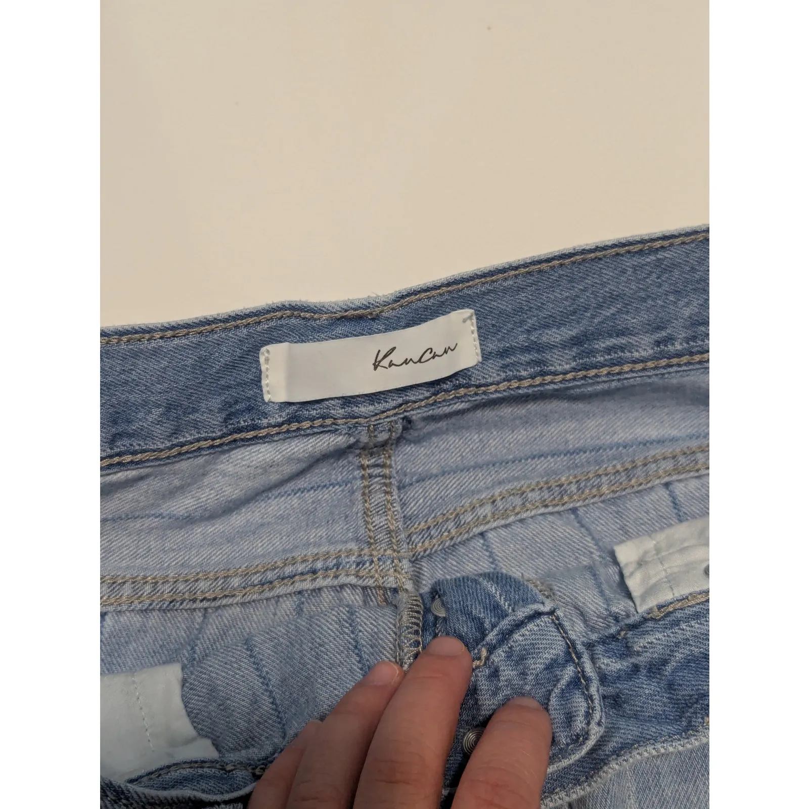 KanCan Dylan 90's Wide Leg Jeans Light Wash Blue High Rise Womens 29 Denim Pants - Image 3