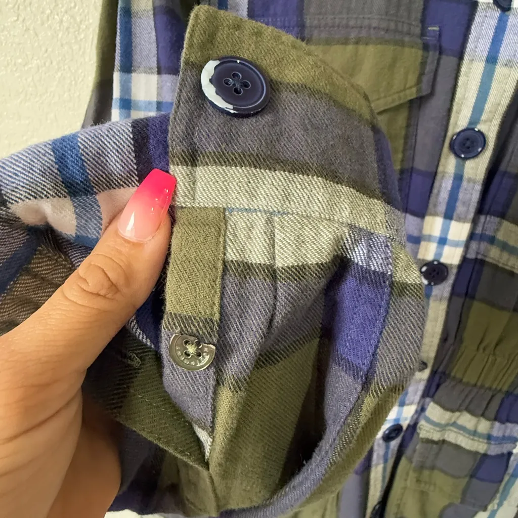 Equipment Femme Monroe Plaid Jacket Size XS - Image 4