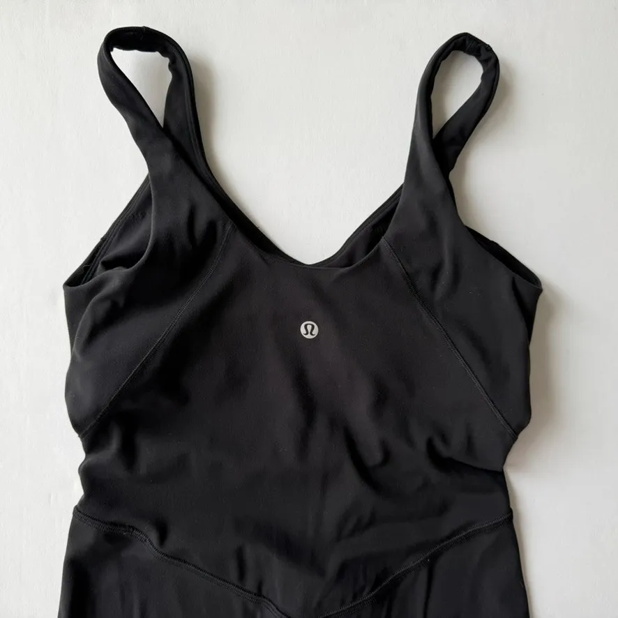 Lululemon Align Shorts Onesie 8" Black Size 6 Nulu Romper Yoga Dance Comfort - Image 5