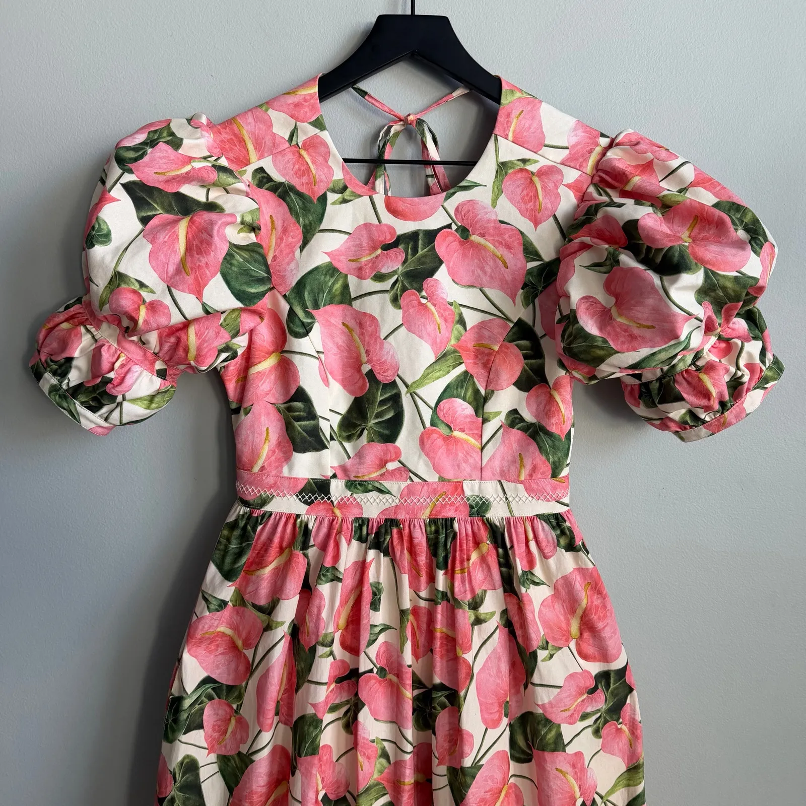 Agua by Agua Bendita Amapola Anturios Dress Size Small Pink - Image 4