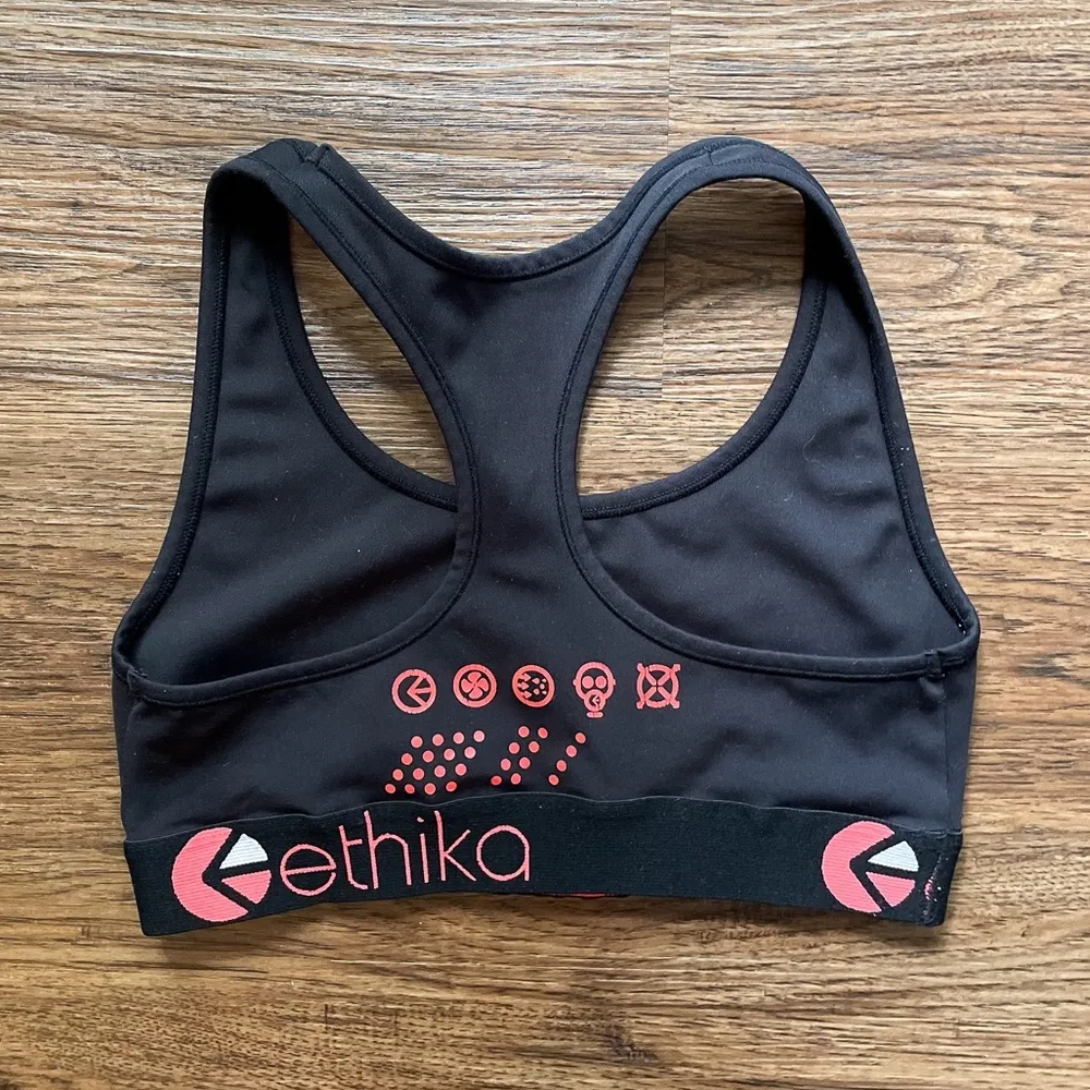 Ethika Subzero Performance Sports Bra Black Sz Small - Image 5
