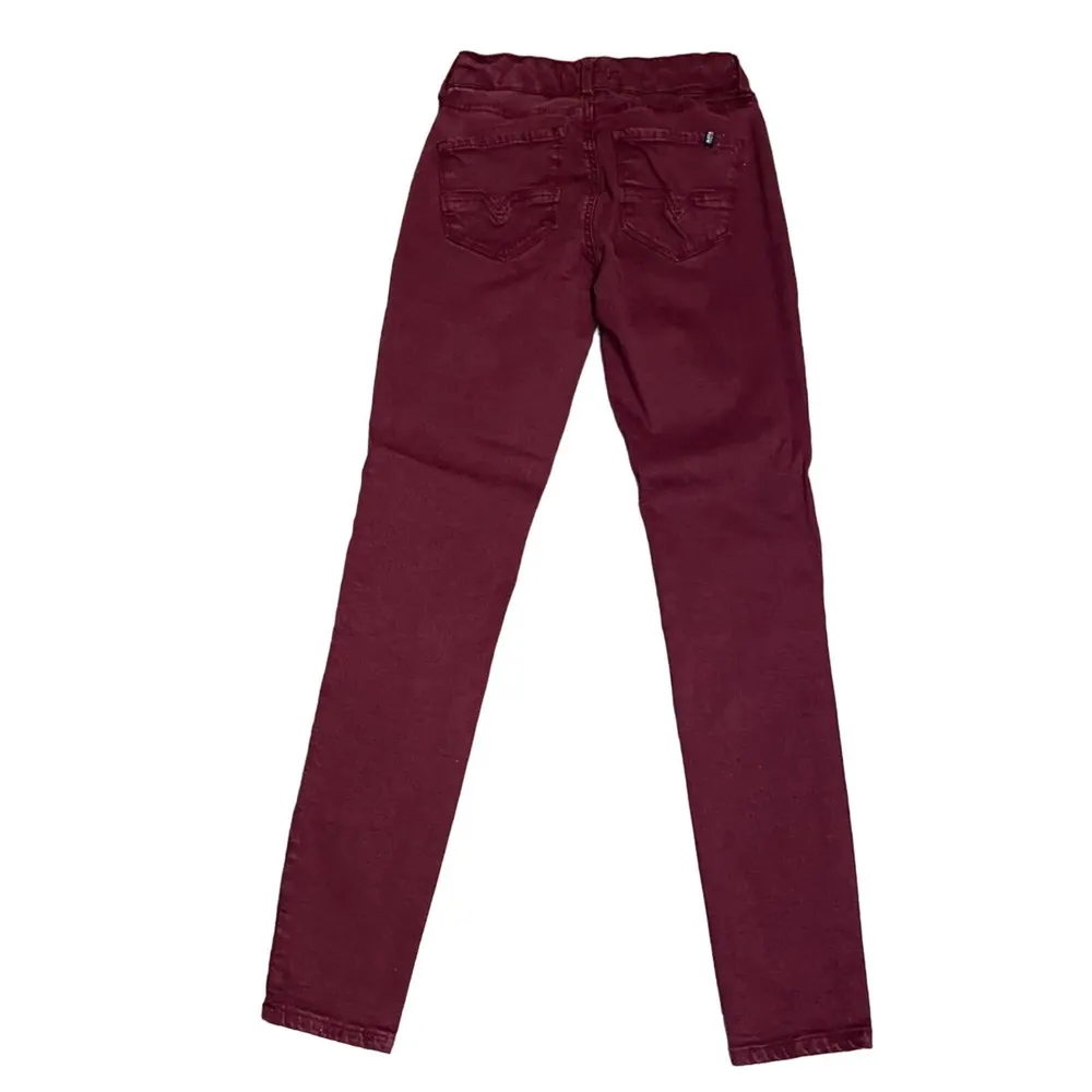 Buffalo David Bitton Hope Skinny BL14409 Jeans Size 26 Burgundy - Image 3