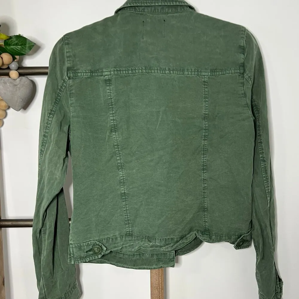 Kut from the Kloth Green Long Sleeve Super Soft 3 Button Jacket Size Small - Image 6