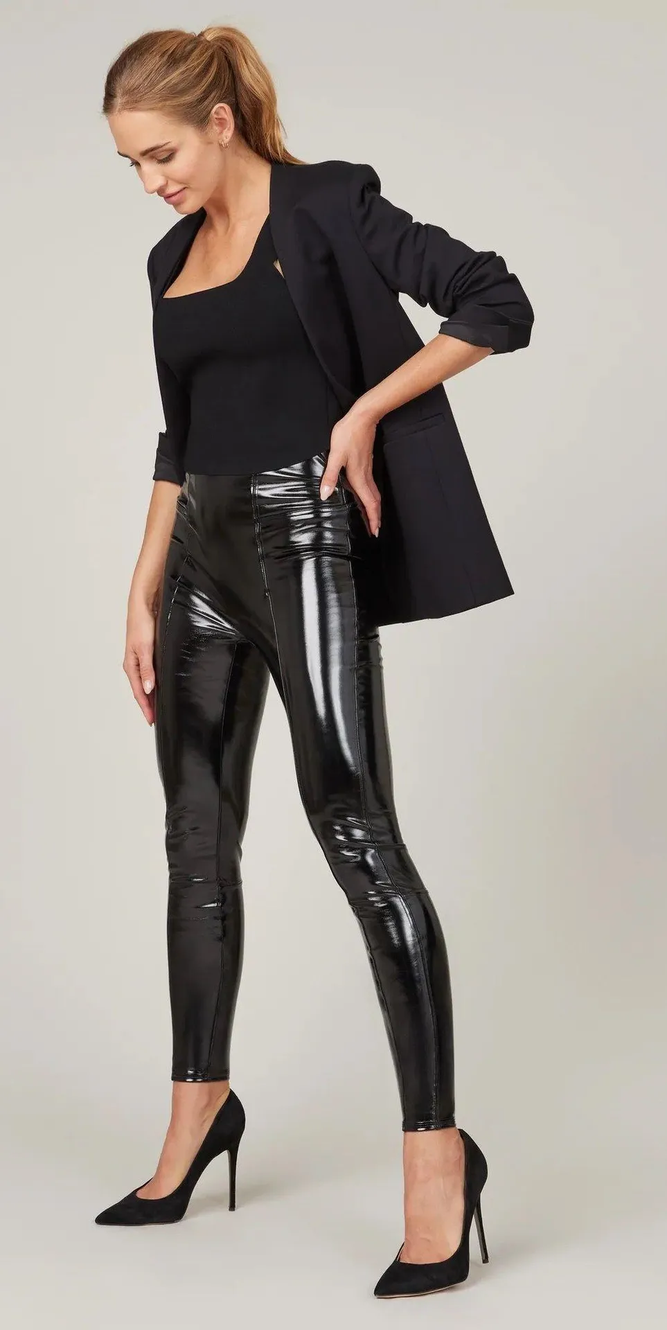 patent Leather Leggings - Image 4