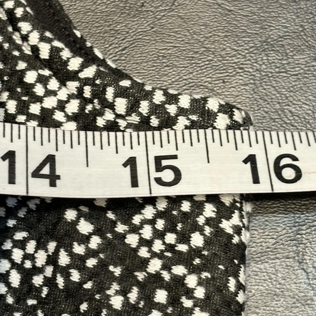 Michael Kors Dress Womens XS Black White Knit Mini A Line Sleeveless Ruffle NWT - Image 9