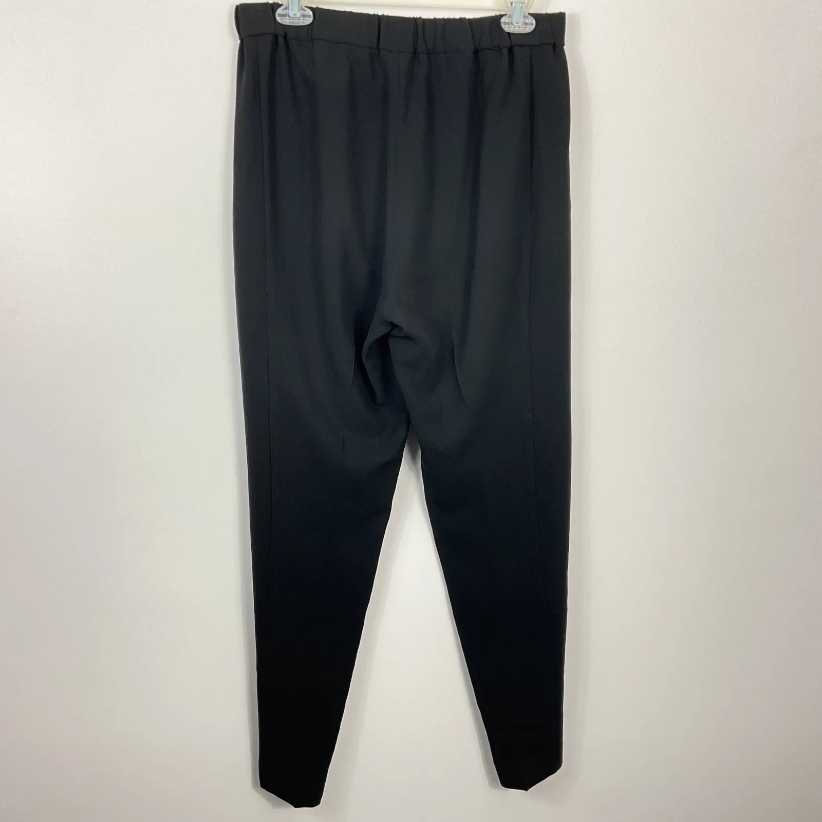 Theory Black Thorene Admiral Crepe Trousers Pants Women Size M - Image 3