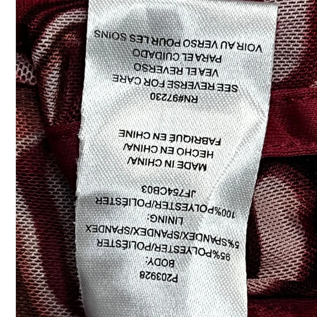 Vintage Almost Famous Y2K Corset Sheer Crop Maroon Top Size‎ L Artsy Boho Chic - Image 6