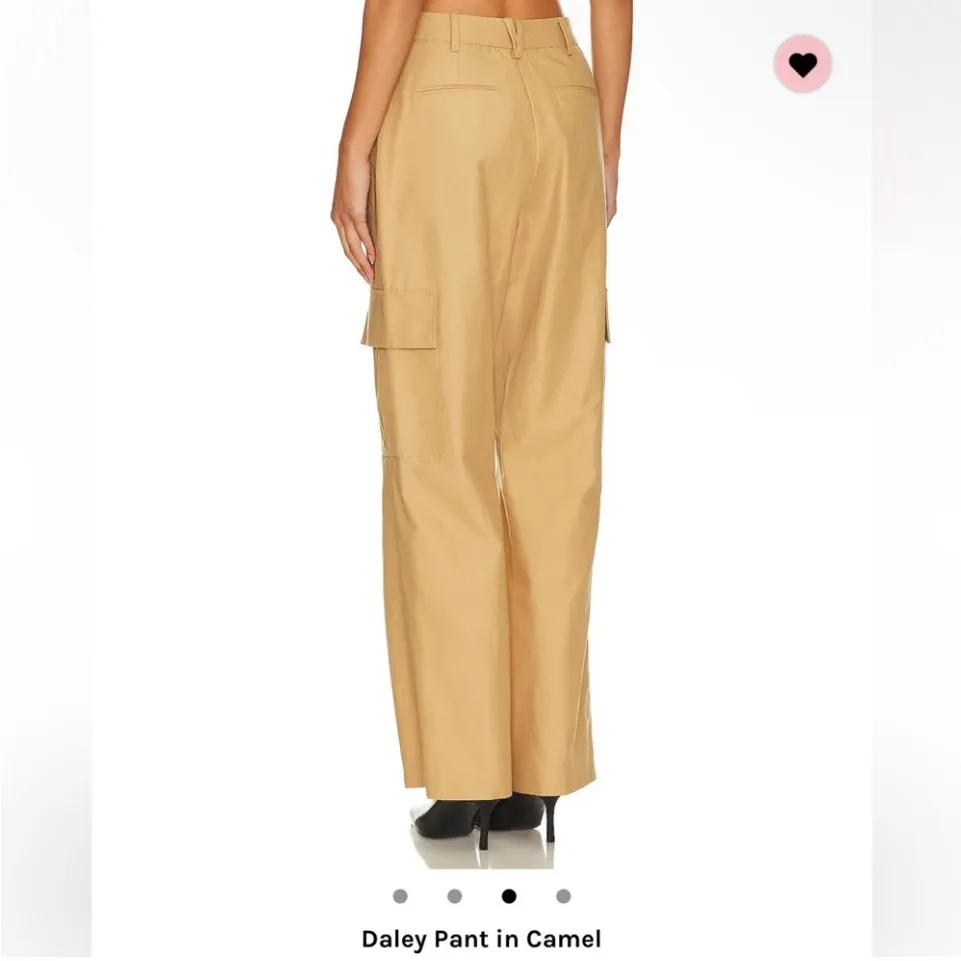 NWT Rails Daley Cotton & Linen‎ Cargo Pants In Camel size 8 $258 - Image 8