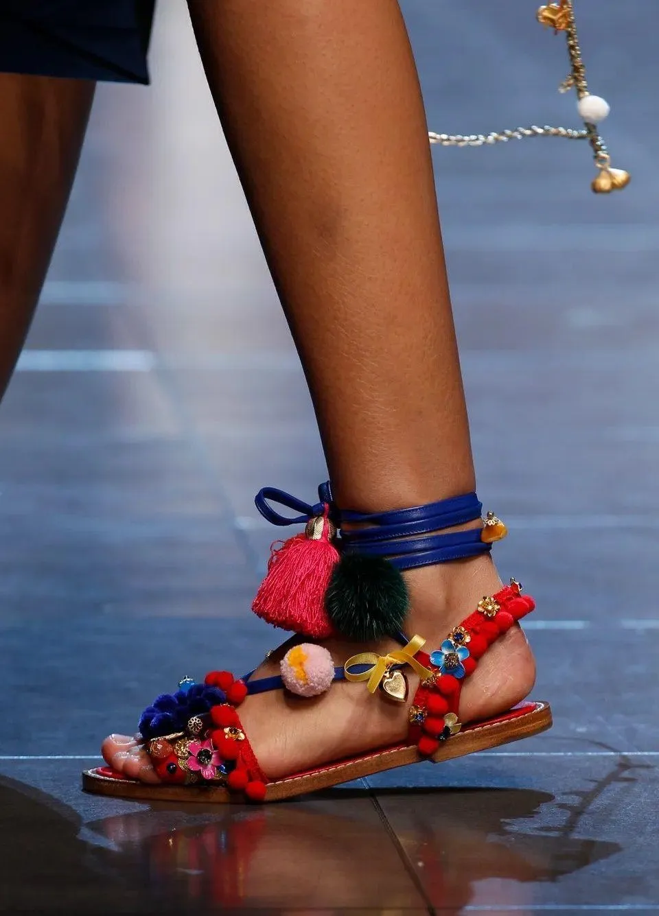 Carretto Pompom embellished leather sandals size IT 36 US 6 - Image 13