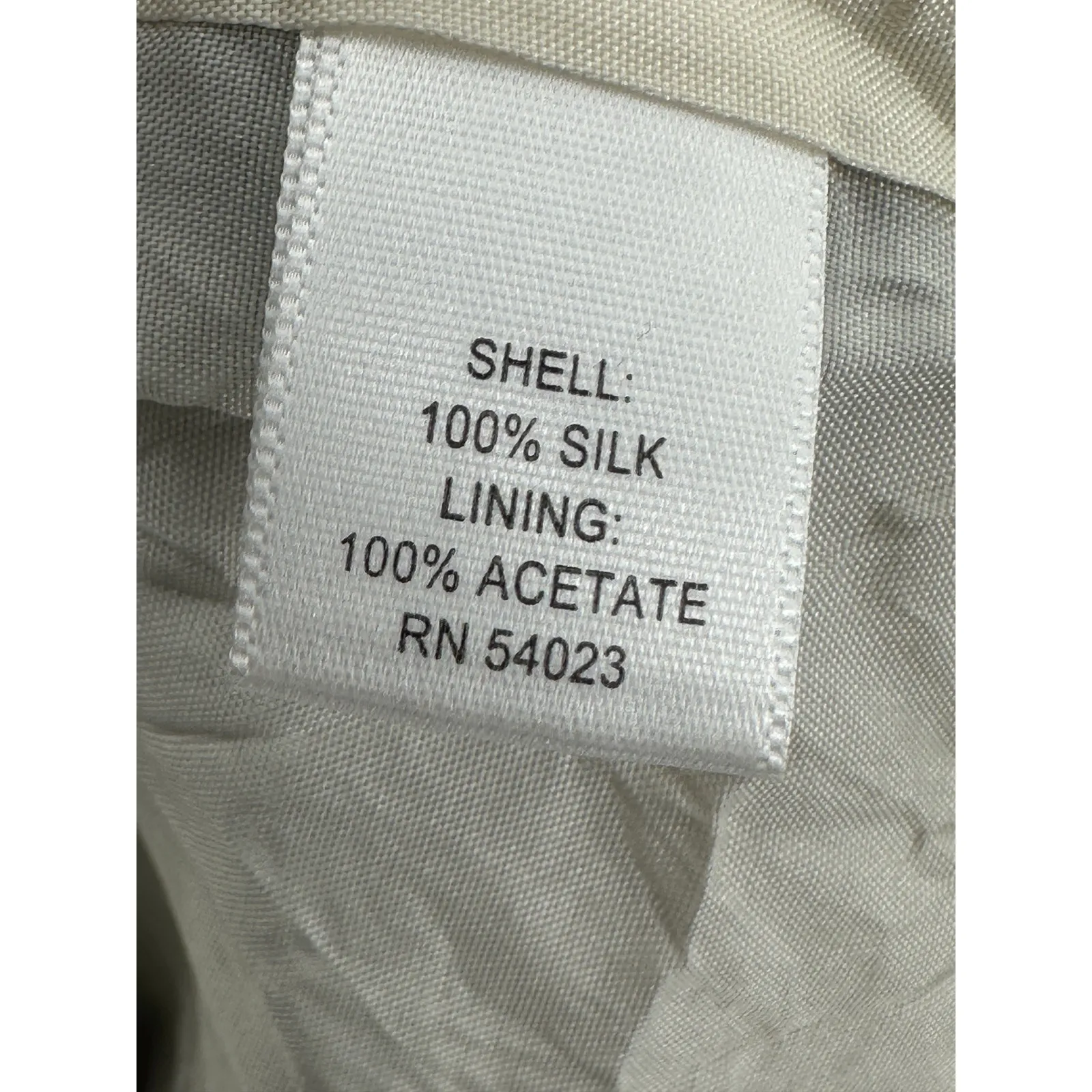 Banana Republic Blue‎ Cream Floral Silk Sheath Dress Cap Sleeve Knee Length Sz 4 - Image 7